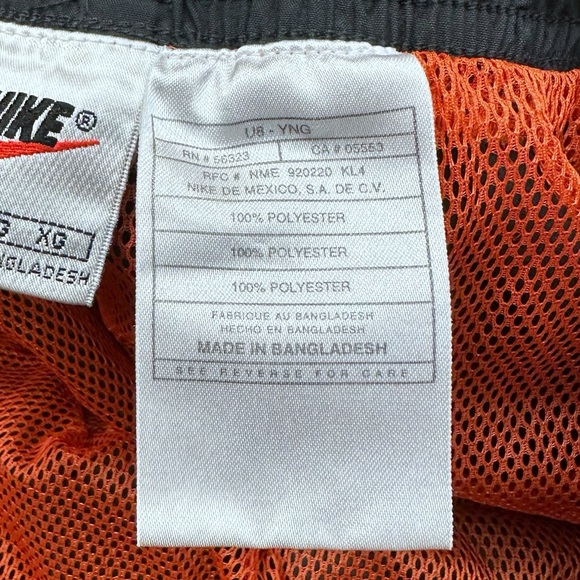 Nike Swim Trunks Sportswear Vintage Grey Orange Green White Tag - Picture 12 of 12